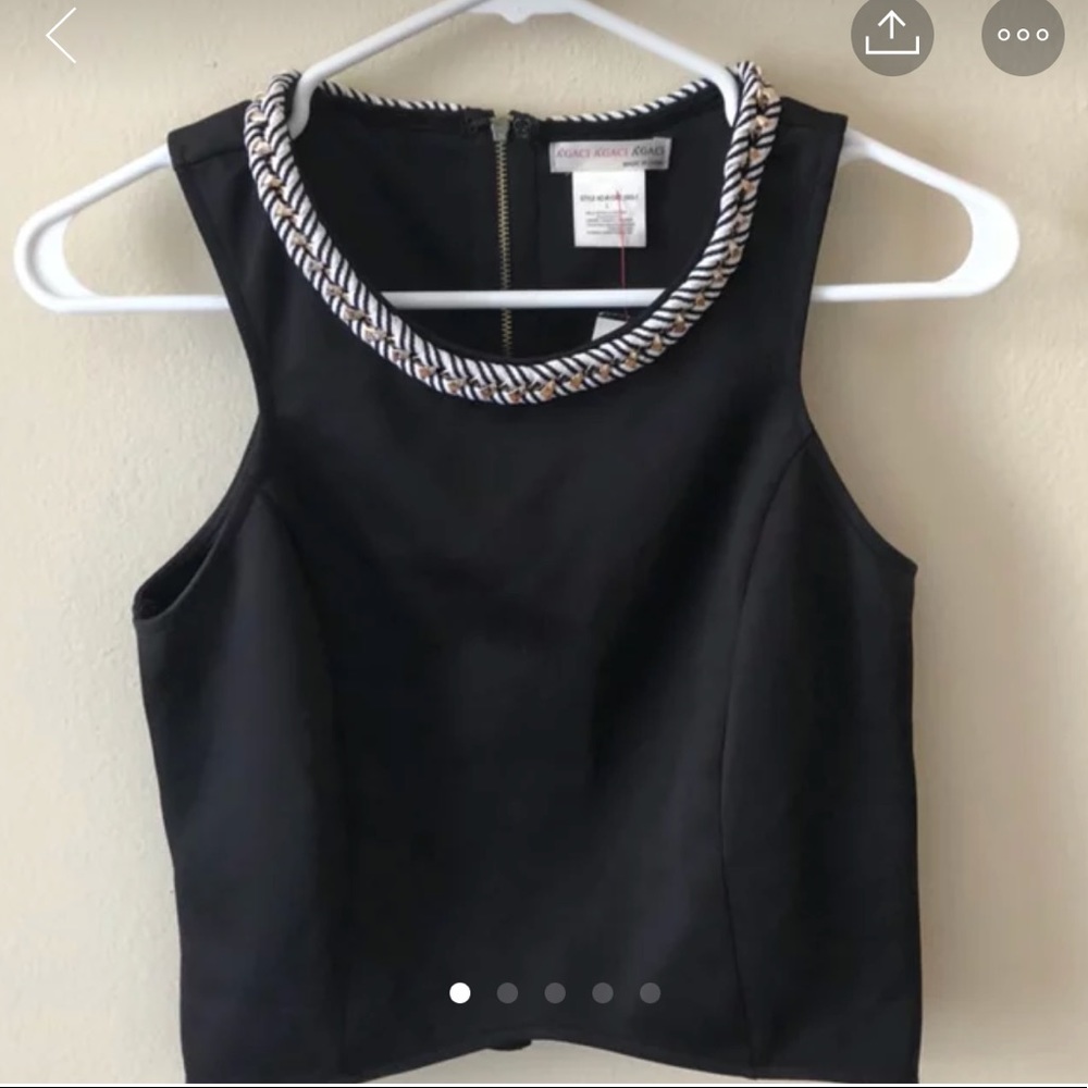 💙Closet Clearout💙 Agaci black crop top